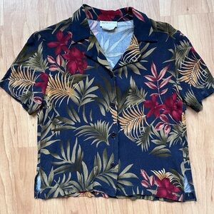 Vintage Hawaiian Button Up T shirt